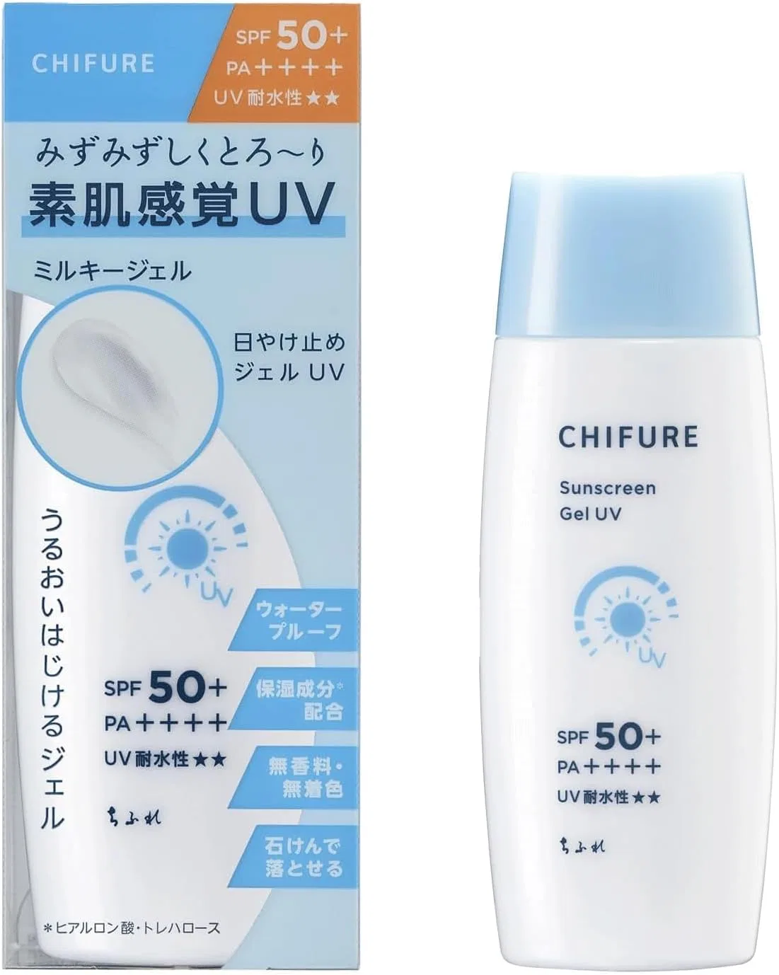 Солнцезащитный гель Chifure, молочный, 80 мл x 2, без отдушки — фото 2