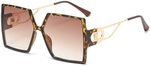 

Большие солнцезащитные очки для женщин, градиентные модные солнцезащитные очки для женщин, очки для активного отдыха и путешествий, защита от УФ-излучения UV400 MTZJH, Brown