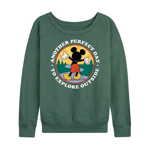 

Футболка с длинным рукавом French terry Plus size Mickey Mouse Perfect Day Explore Disney, Heather Green, Зеленый, Футболка с длинным рукавом French terry Plus size Mickey Mouse Perfect Day Explore Disney, Heather Green