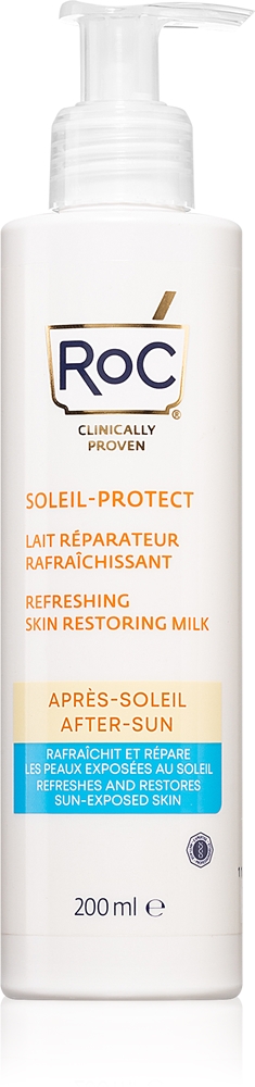 

Soleil Protect освежающий восстанавливающий молочко для кожи успокаивающий крем после загара Roc, 200 мл