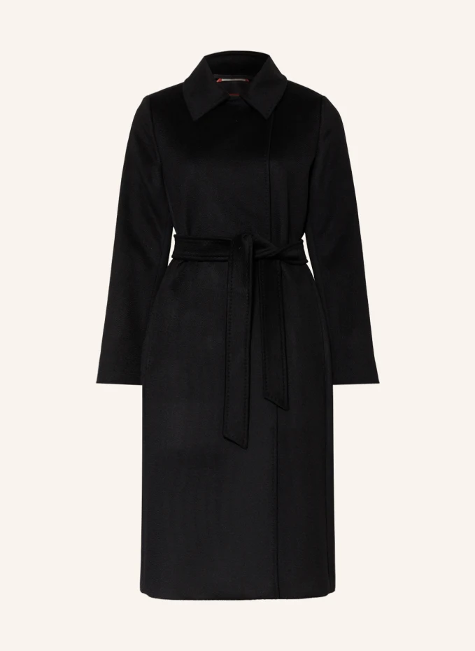 

Шерстяное пальто bcollag Maxmara Studio, черный