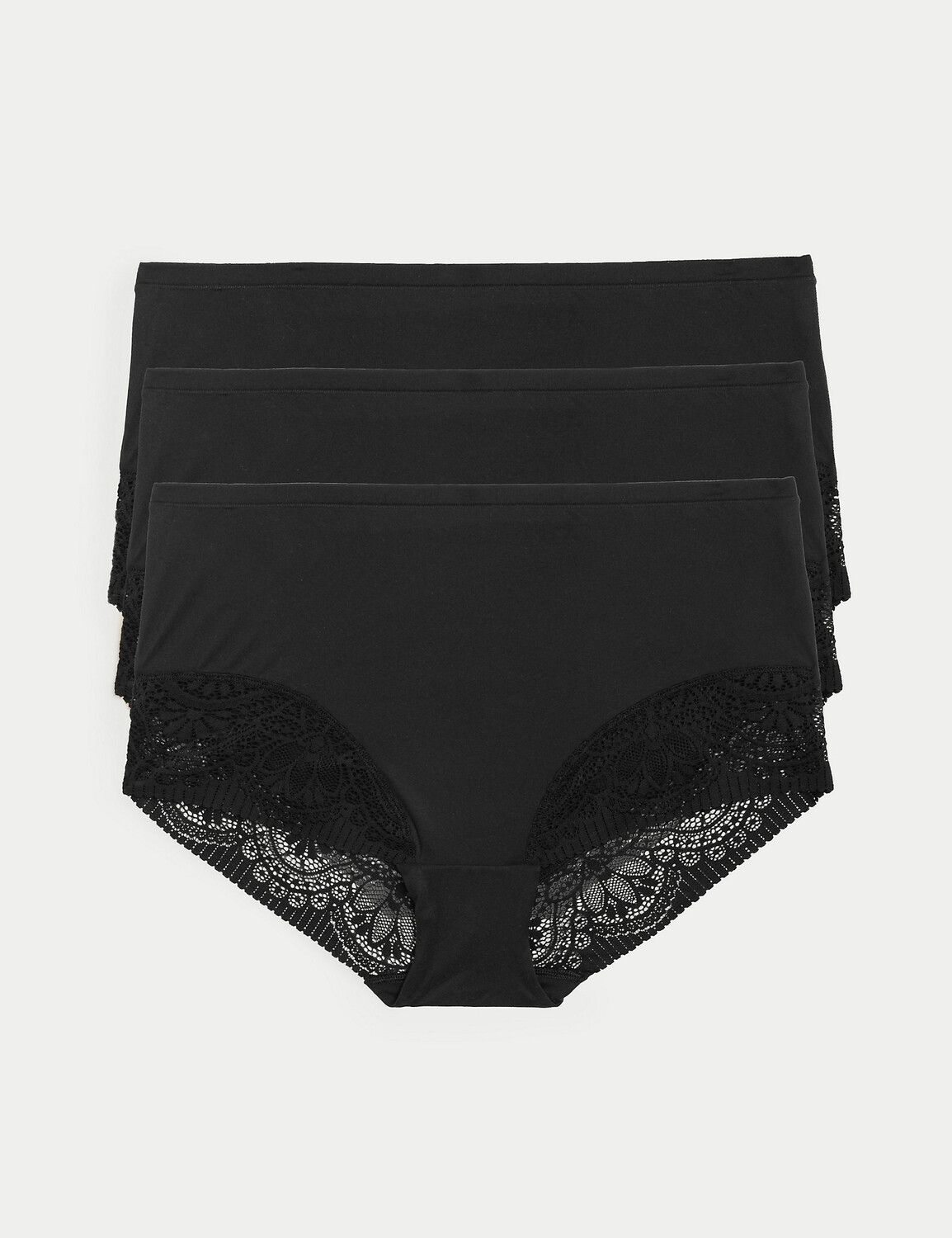 

3 шт. сплошные трусы Body Soft Body, черный