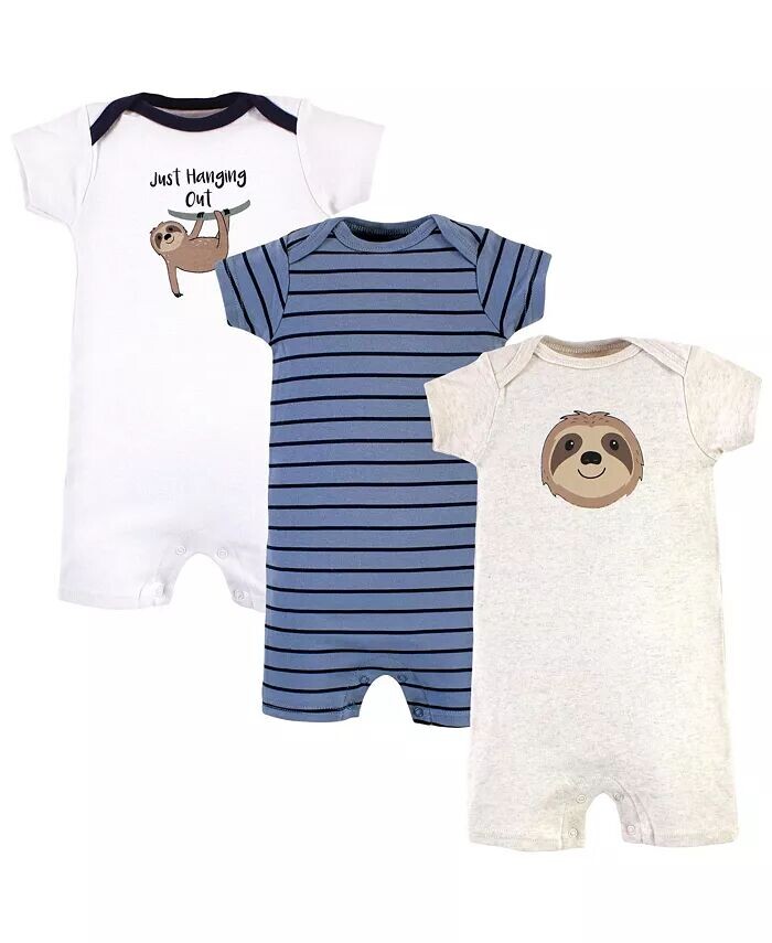 

Хлопковые комбинезоны для маленьких мальчиков, Ленивец Hudson Baby, синий