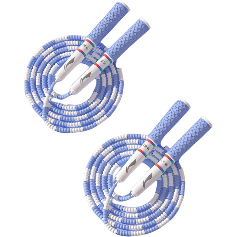 

Профессиональная гоночная скакалка без счетчика детская материал ручки abs pvc материал шнура pvc 2,8 м LINING, Special Offer 2 Pack[Blue+Blue]For School/At Home, Keep One Each