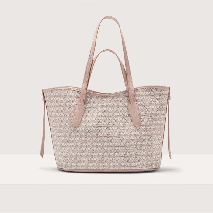 

Сумка-тоут Coccinelle New Never Without bag coated monogram medium, цвет Multi Blanco/Rosette, Белый, Сумка-тоут Coccinelle New Never Without bag coated monogram medium, цвет Multi Blanco/Rosette