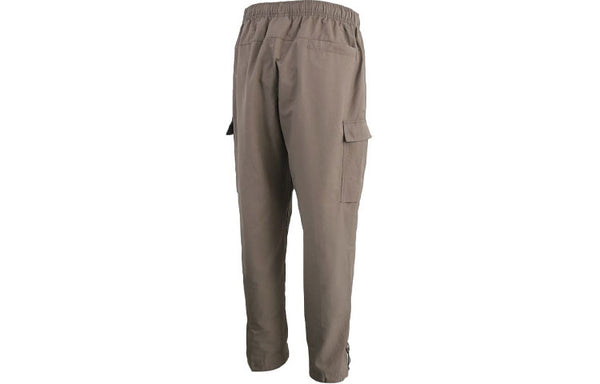 Брюки sportswear logo small label embroidered woven cargo long pants olive grey gray Nike, серый — фото 2