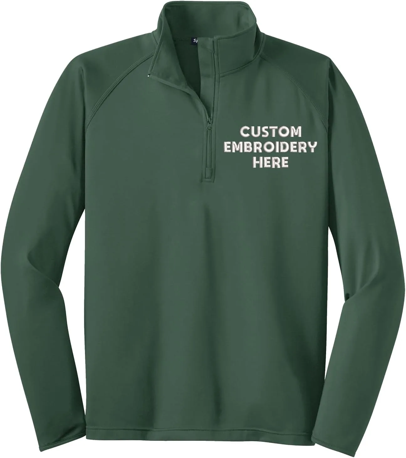 

Кастомизированный свитшот Quarter Zip с вышивкой, Long Sleeve LOGO IMPRESSION