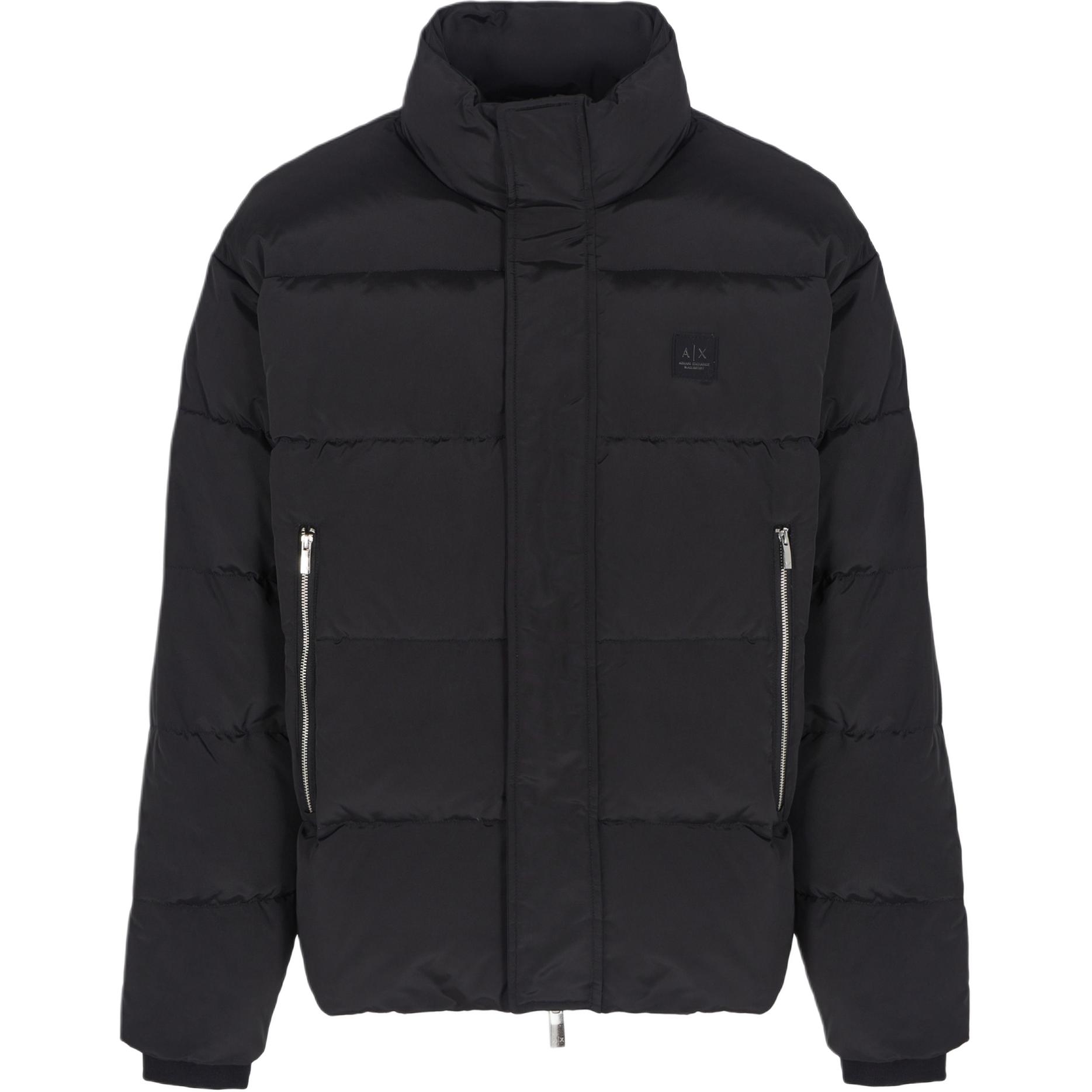

ARMANI EXCHANGE Куртка с логотипом на нашивке, Black
