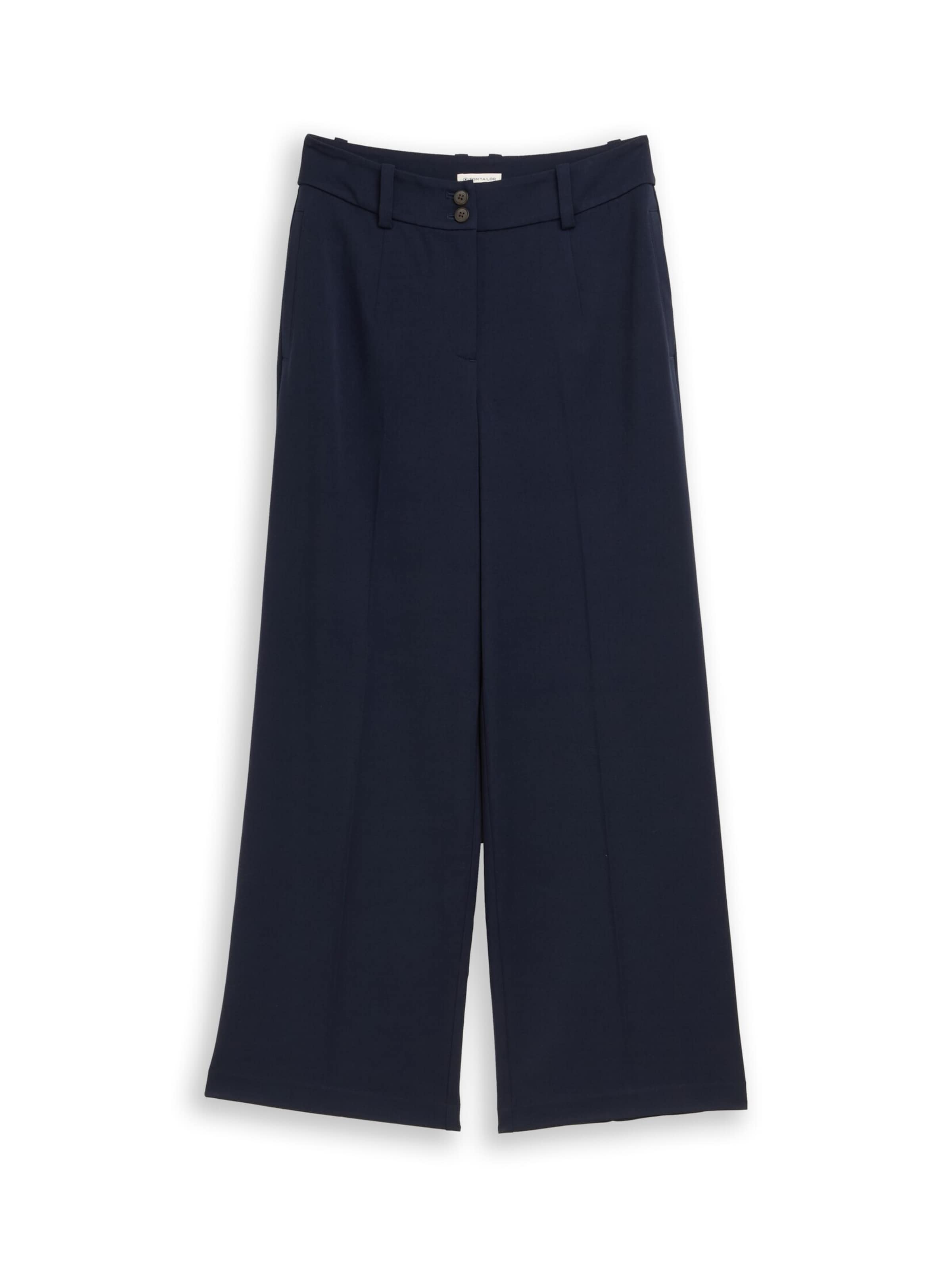 

TOM TAILOR Широкие плиссированные брюки в цвете navy