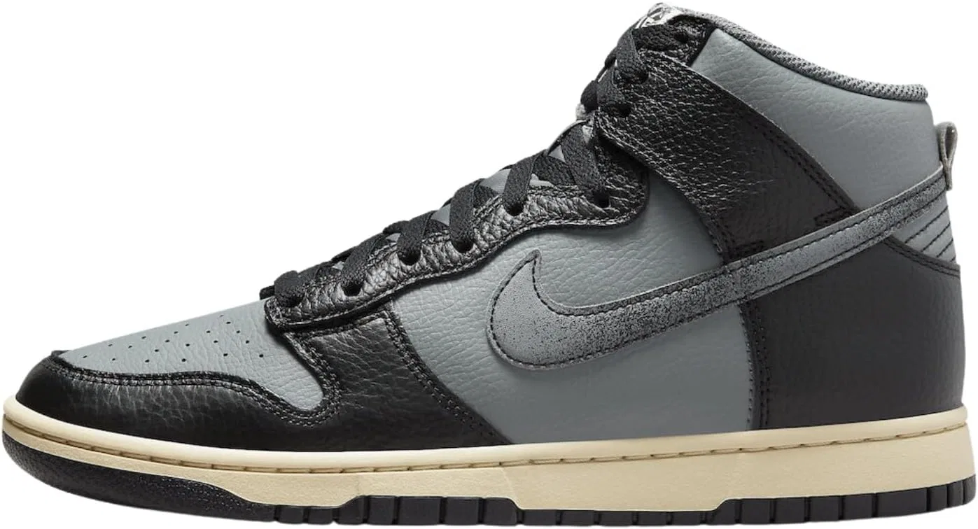 Кроссовки мужские Nike Dunk High, цвет Smoke Grey/Black-beach-black
