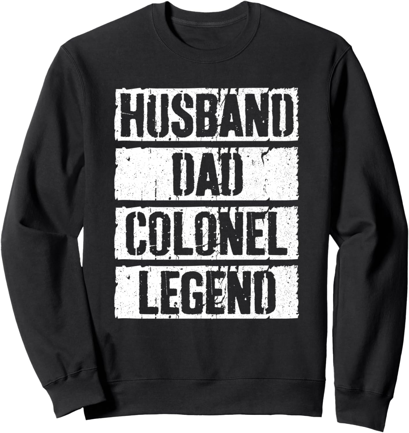 

Толстовка «Муж, папа, полковник, легенда», толстовка ко Дню отца, толстовка Husband Dad Colonel Legend Shirts, черный