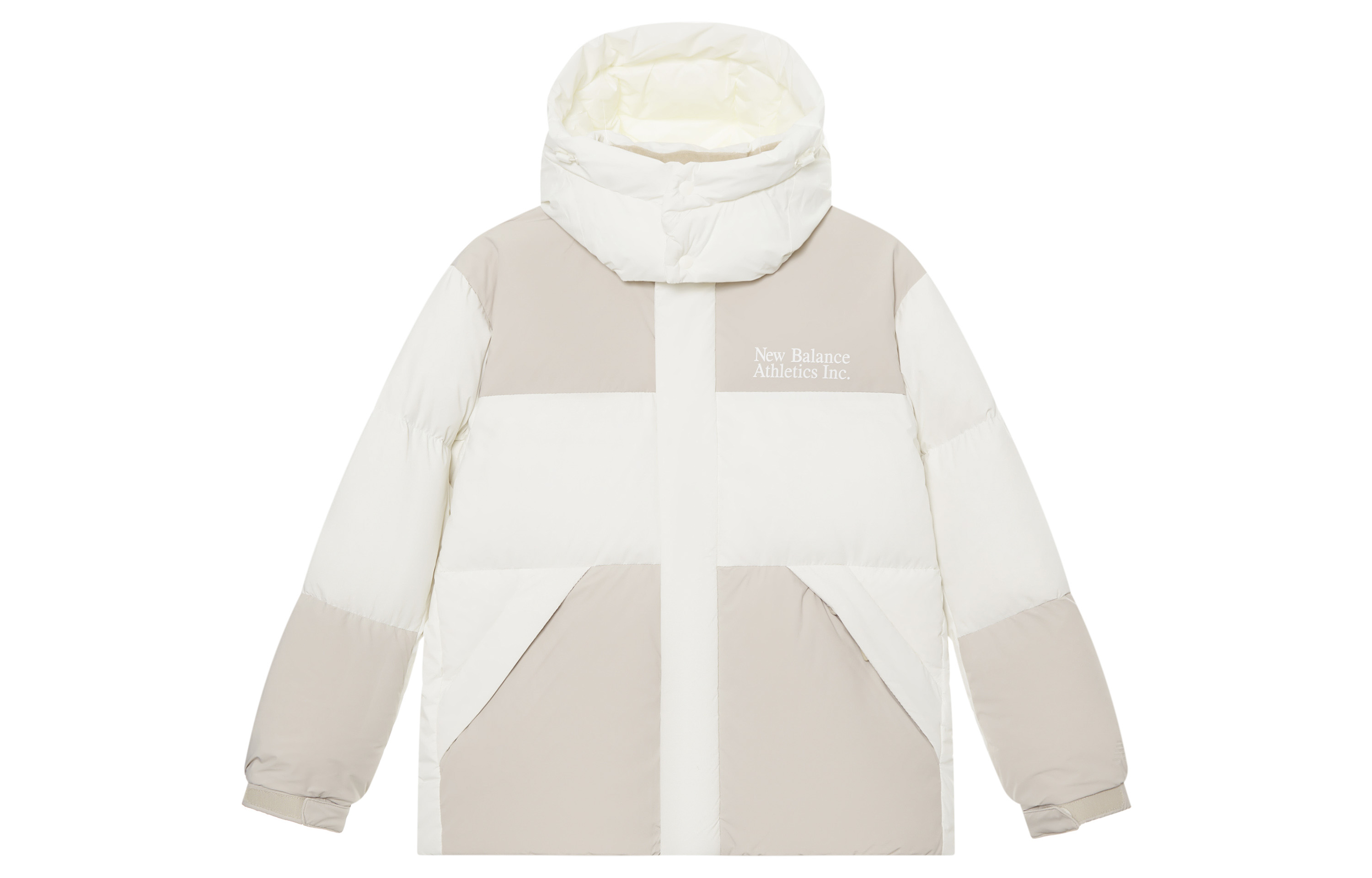 

New Balance Винтажная спортивная серия пуховик унисекс белый/экрю, White/Ecru