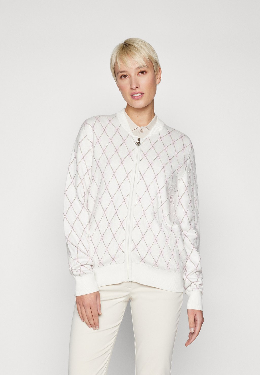 

Толстовка на молнии ARGYLE CARDIGAN Daily Sports, белый