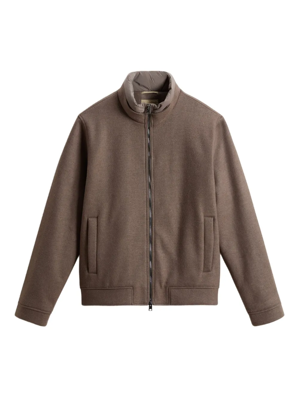 

Шерстяной бомбер WOOLRICH, коричневый