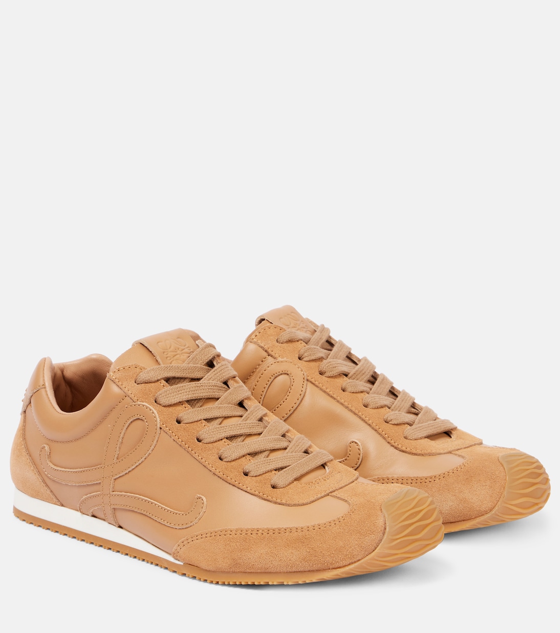 Балетки Runner 2.0 из кожи Loewe, Cinnamon