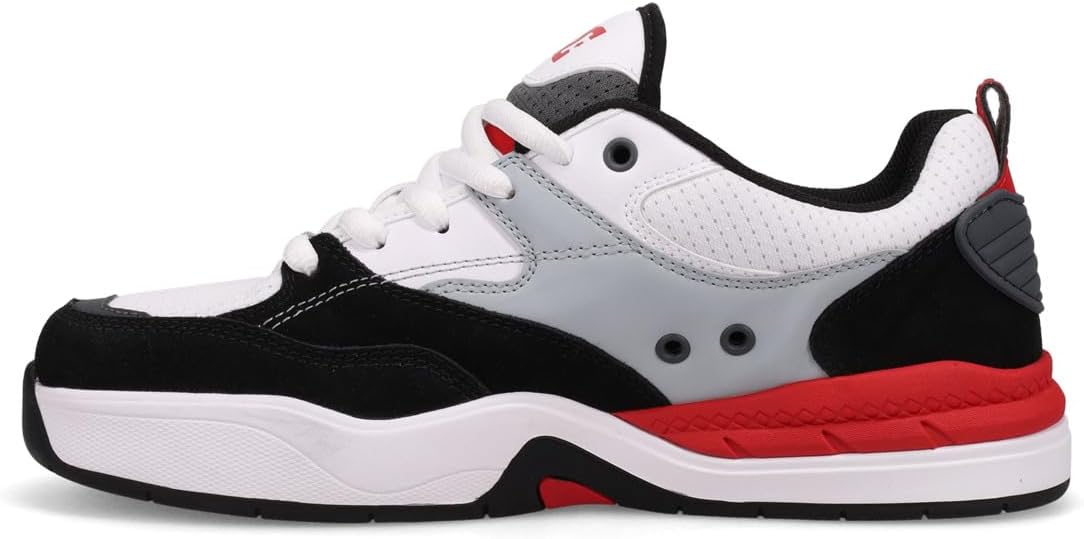 Мужские кроссовки DC Ascend на шнуровке Dc Shoes, белый/черный/серый — фото 3