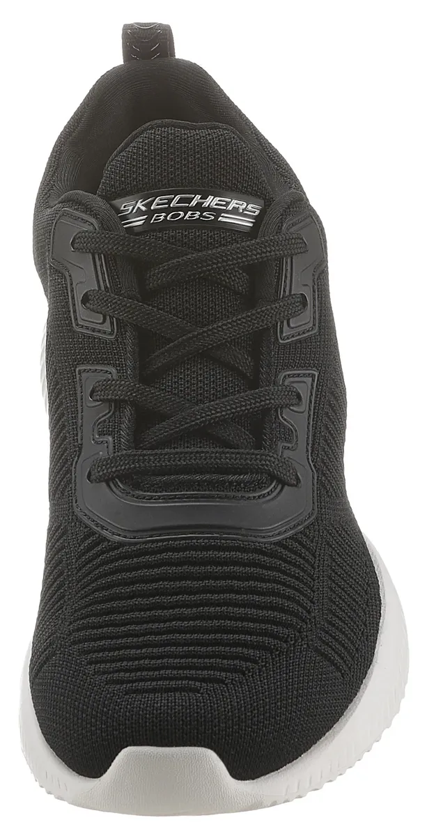 Кроссовки Skechers "Bobs Squad - Tough Talk", с узором Skech-Knit, повседневная обувь, полуботинки и туфли на шнуровке, черно-белый — фото 4