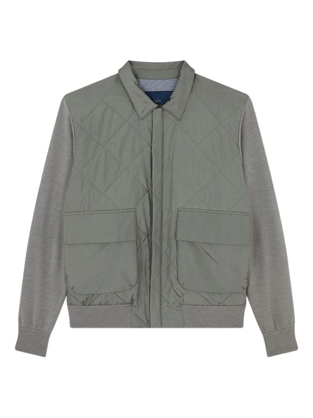 

Стеганая куртка с ромбовидным узором Paul & Shark, зеленый