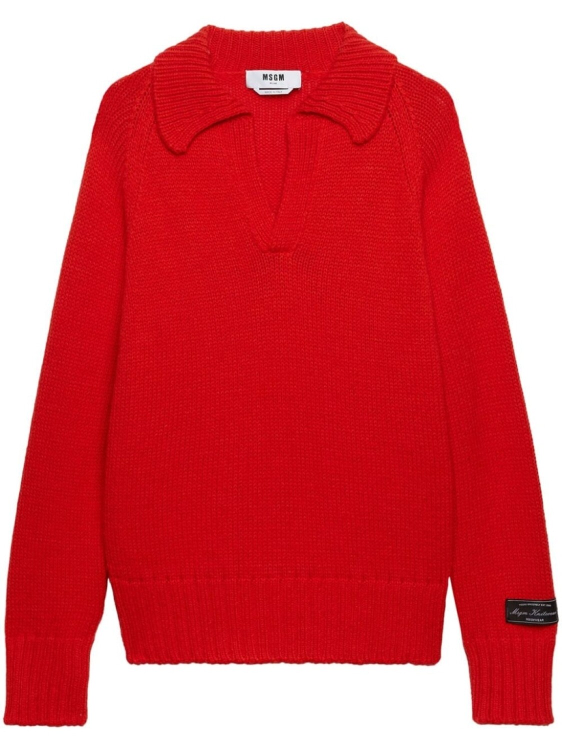 

MSGM джемпер с нашивкой, красный