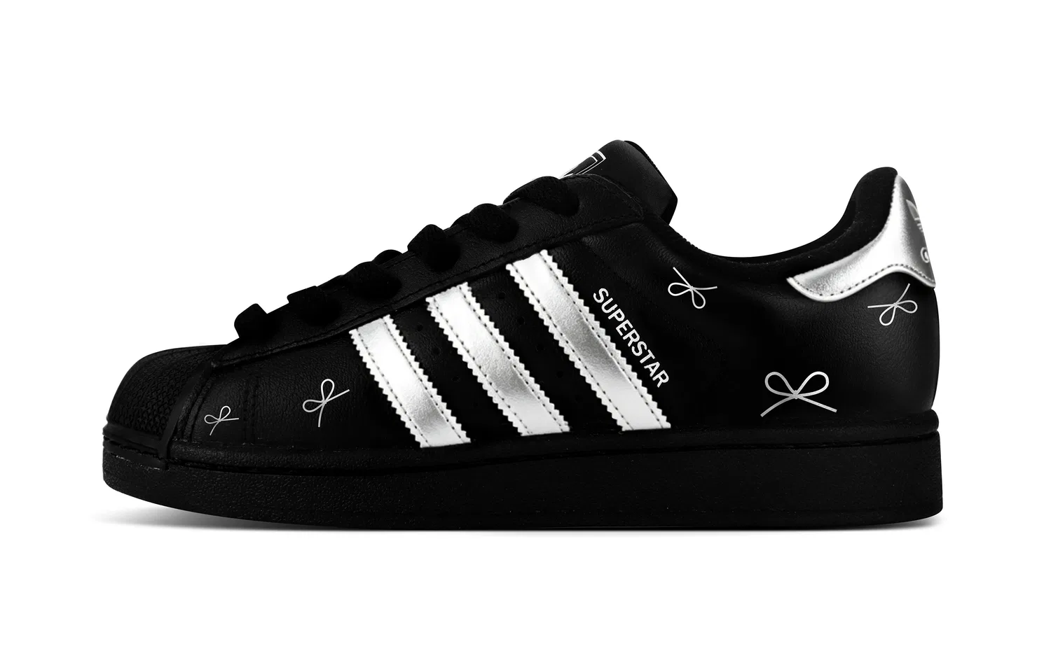 Кроссовки детские Adidas Originals Superstar 2 Silver Mist Black — фото 3