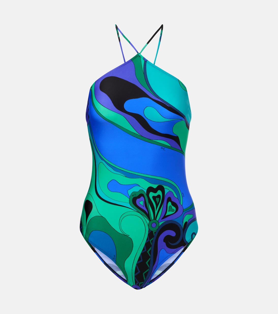 

Купальник Orchidee с бретелями-хомут Pucci, Smeraldo
