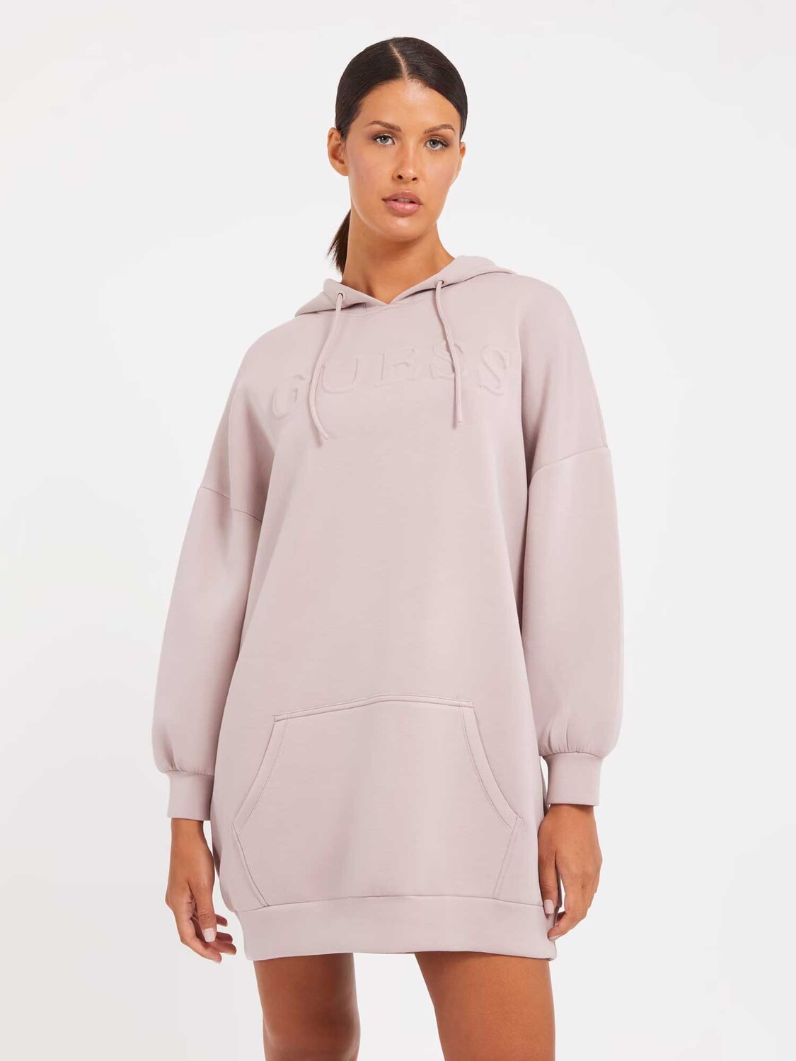 

Платье Guess CINDRA HOODED SWEATS, фиолетовый