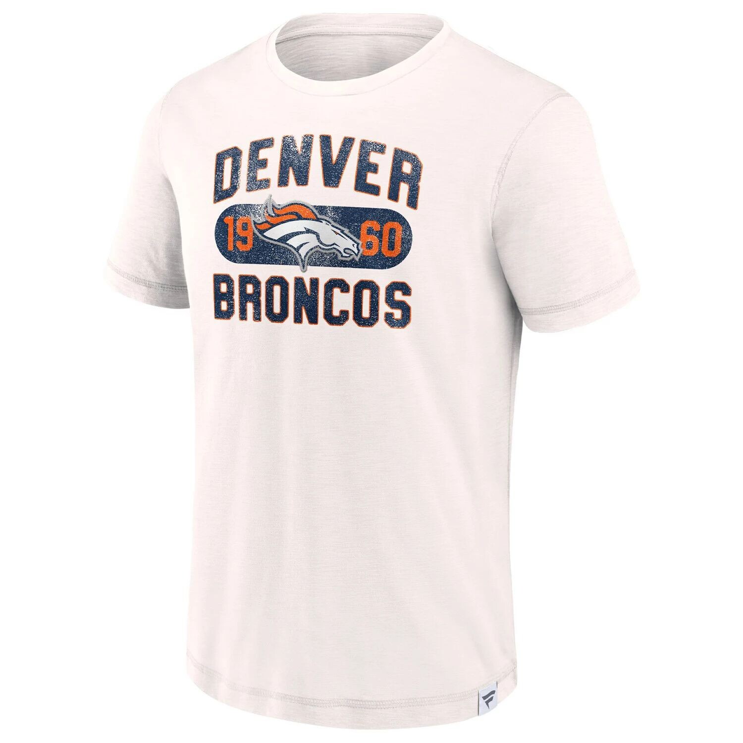 

Мужская белая футболка с логотипом Denver Broncos Act Fast Fanatics, Белый, Мужская белая футболка с логотипом Denver Broncos Act Fast Fanatics