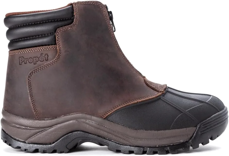 Мужские ботинки Propet Blizzard Mid Zip Half Length Boots, коричневый
