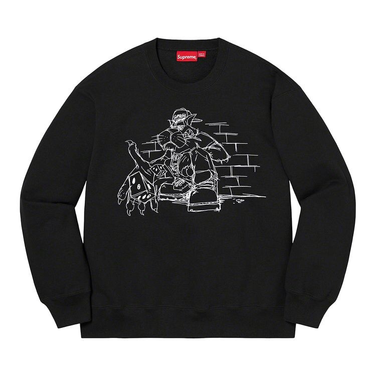 

Толстовка Supreme Dice Crewneck Black, черный