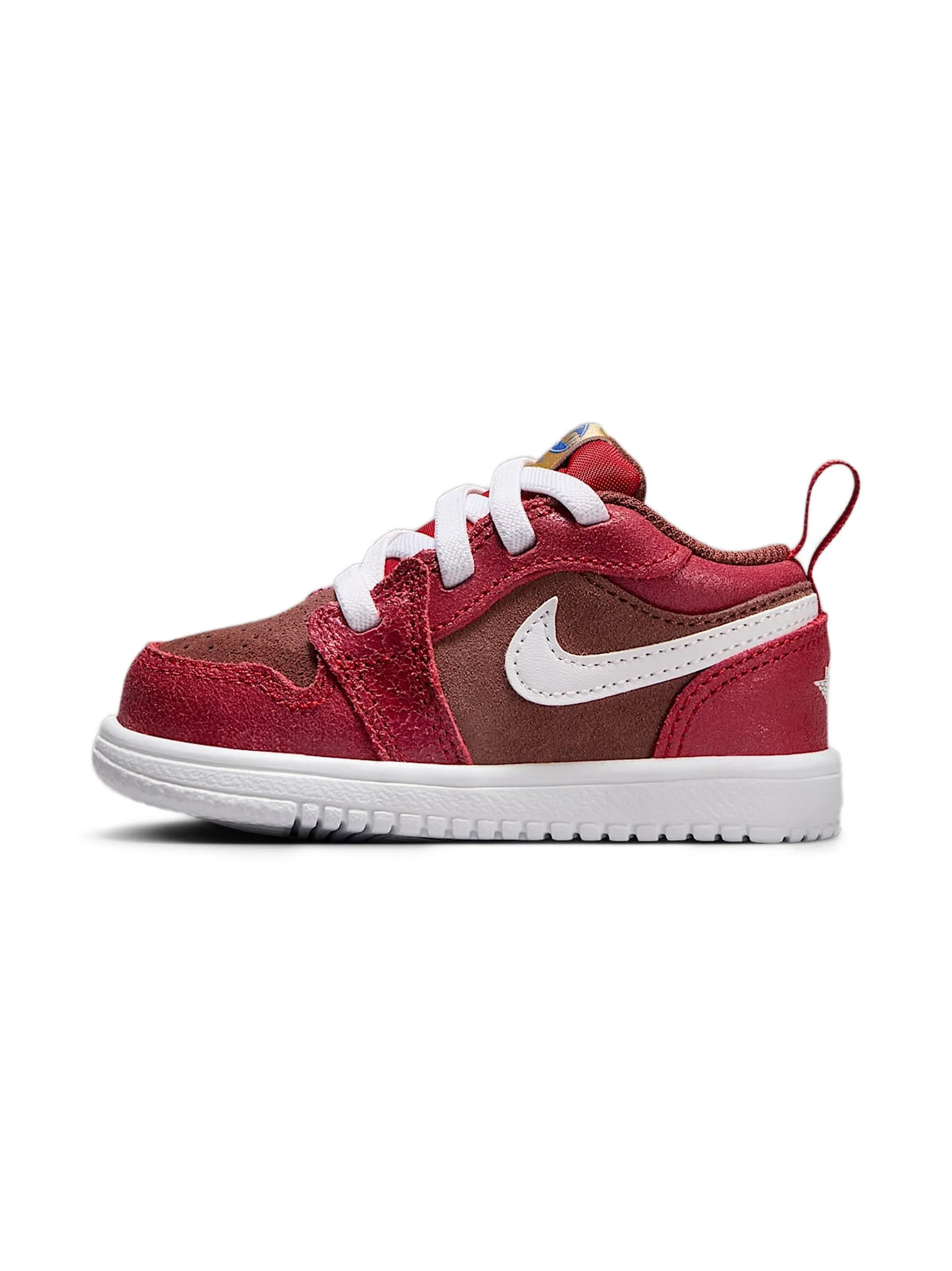Кроссовки Air Jordan 1 Low ALT SE Bread, Butter & Sole Jordan Kids, красный — фото 2