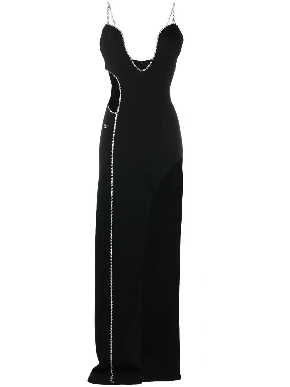 

Платье макси без рукавов Philipp Plein, черный