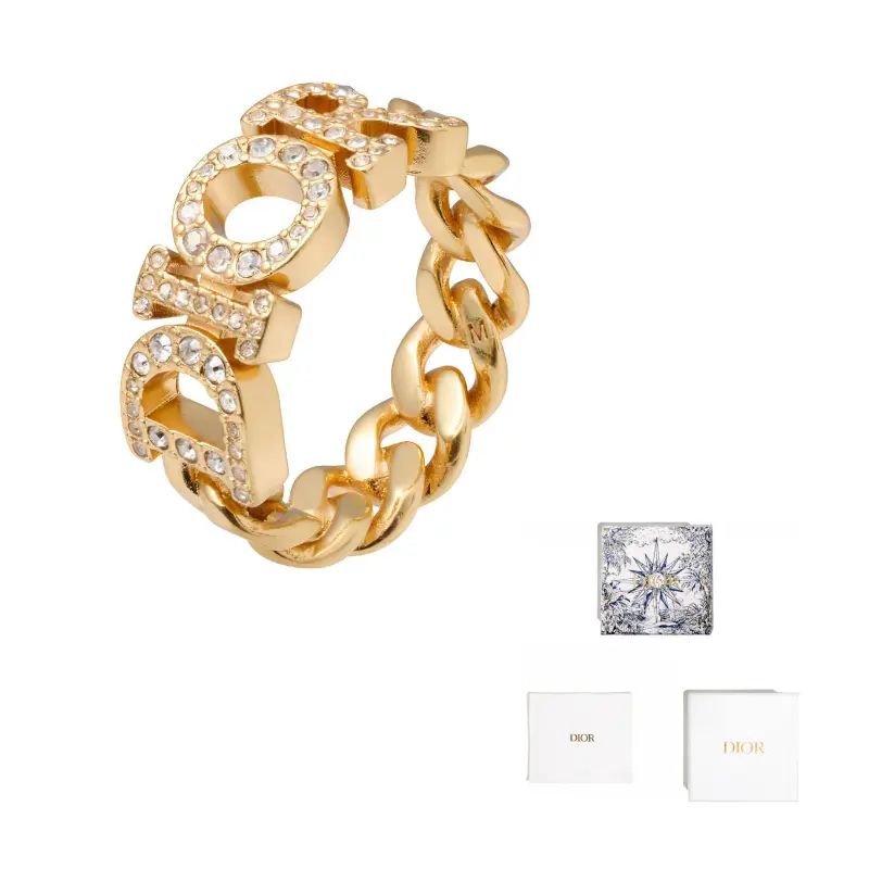 

Искусственный кристалл, металлические кольца женские DIOR