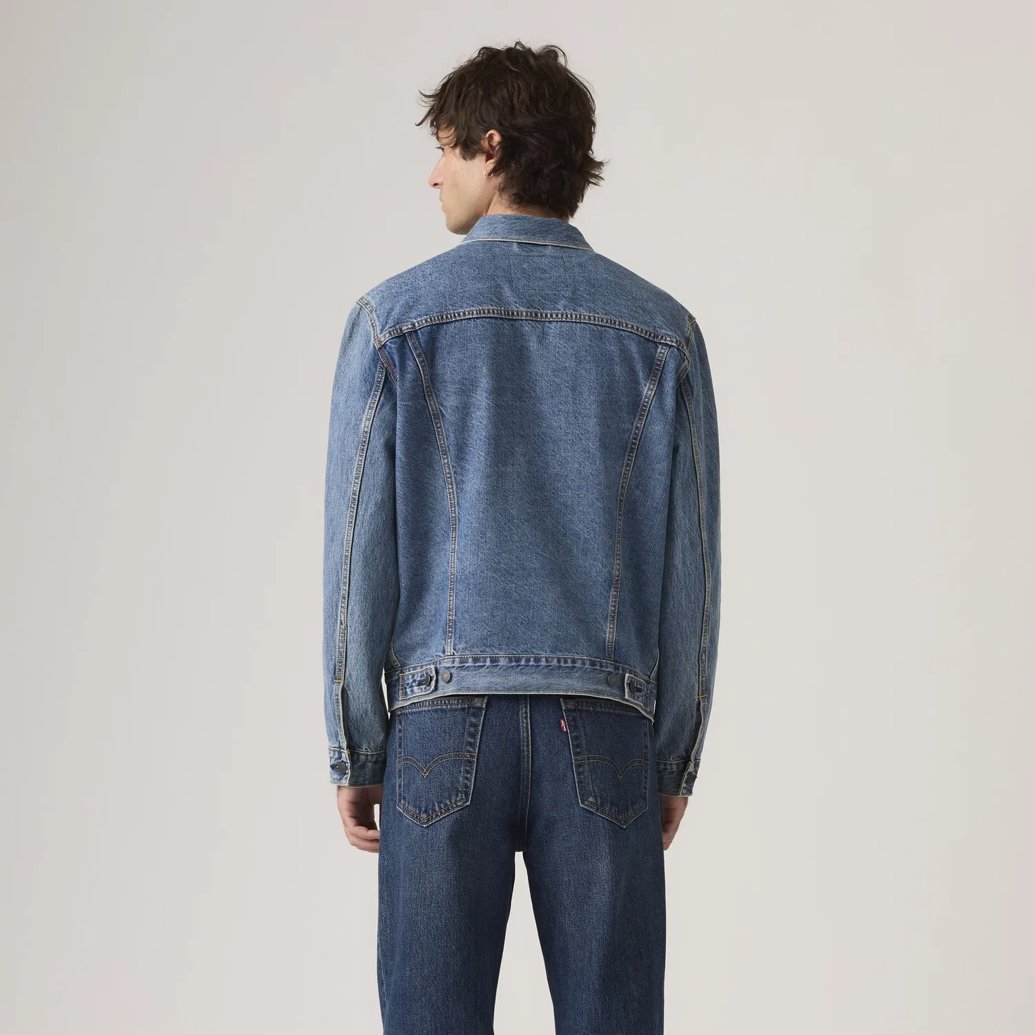 Куртка дальнобойщика Levi's, Medium Wash — фото 4