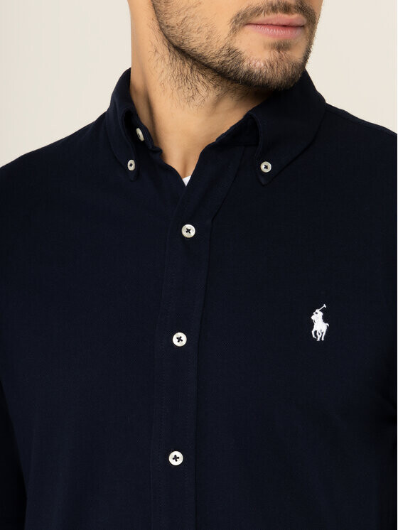Рубашка стандартного кроя Polo Ralph Lauren, синий — фото 4
