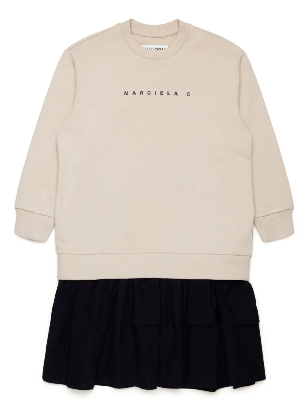 

Платье с логотипом MM6 Maison Margiela Kids, нейтральный
