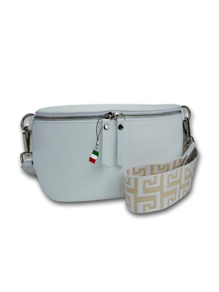 

Кожаная поясная сумка Florence, белая, разноцветная, примерно 25 см Florence