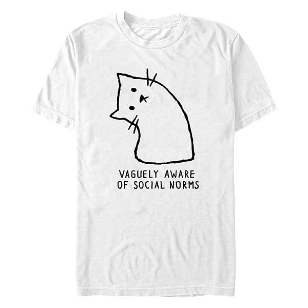 

Футболка с принтом Big & tall vaguely aware of social norms Licensed Character