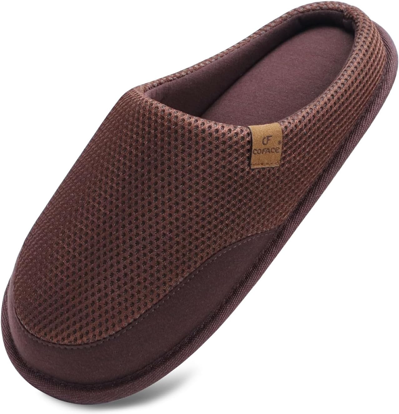 

Мужские домашние тапочки COFACE с эффектом памяти, удобные шлепанцы для дома и улицы с поддержкой свода, размер 7-15, темно-коричневый