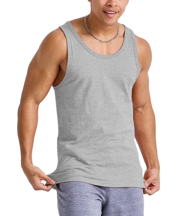

Мужская майка Originals Tri-Blend с круглым вырезом Hanes, серый