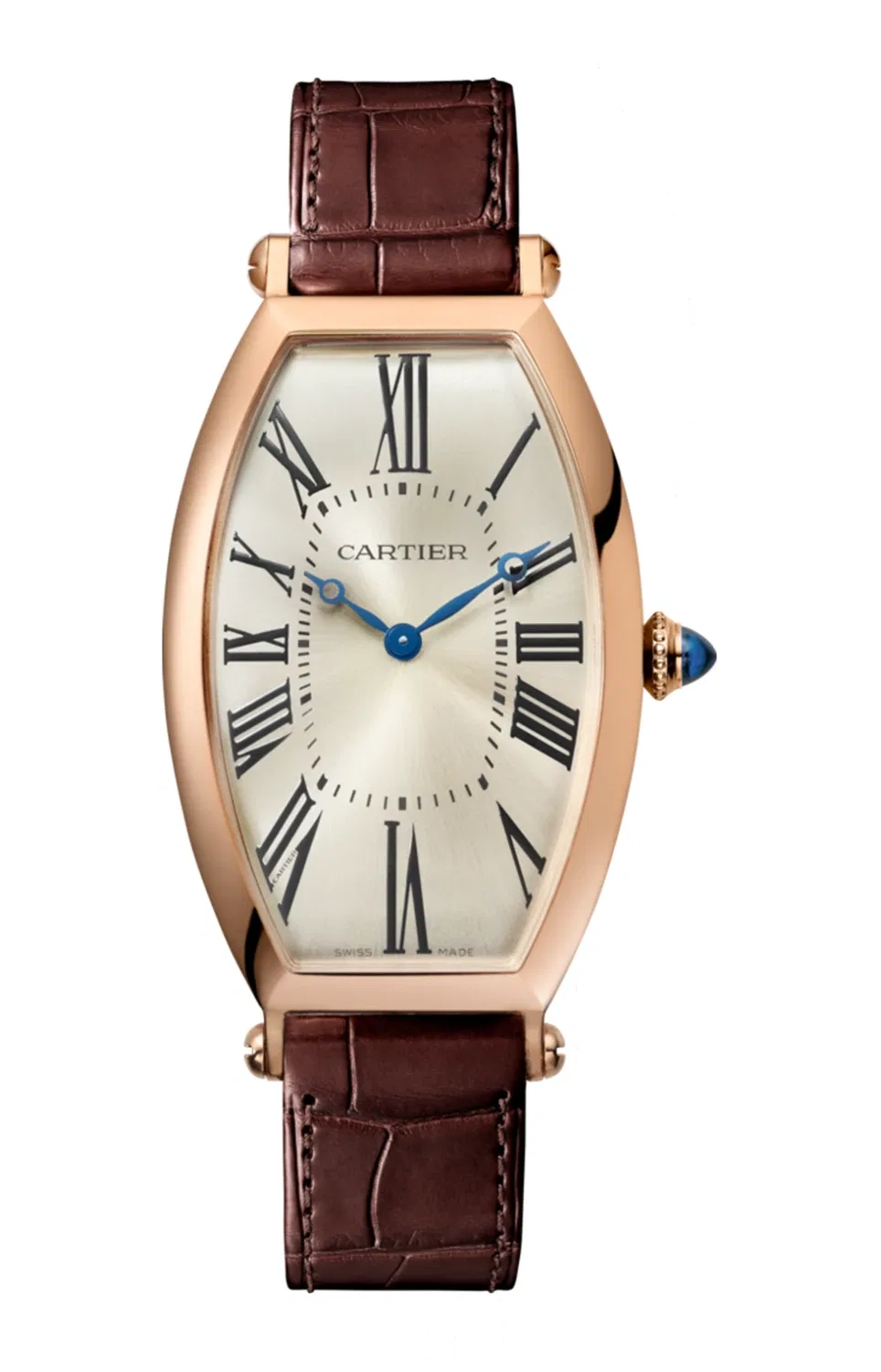 Тонно, большая модель, розовое золото, с ручным заводом - WGTN0006 CARTIER, золотой