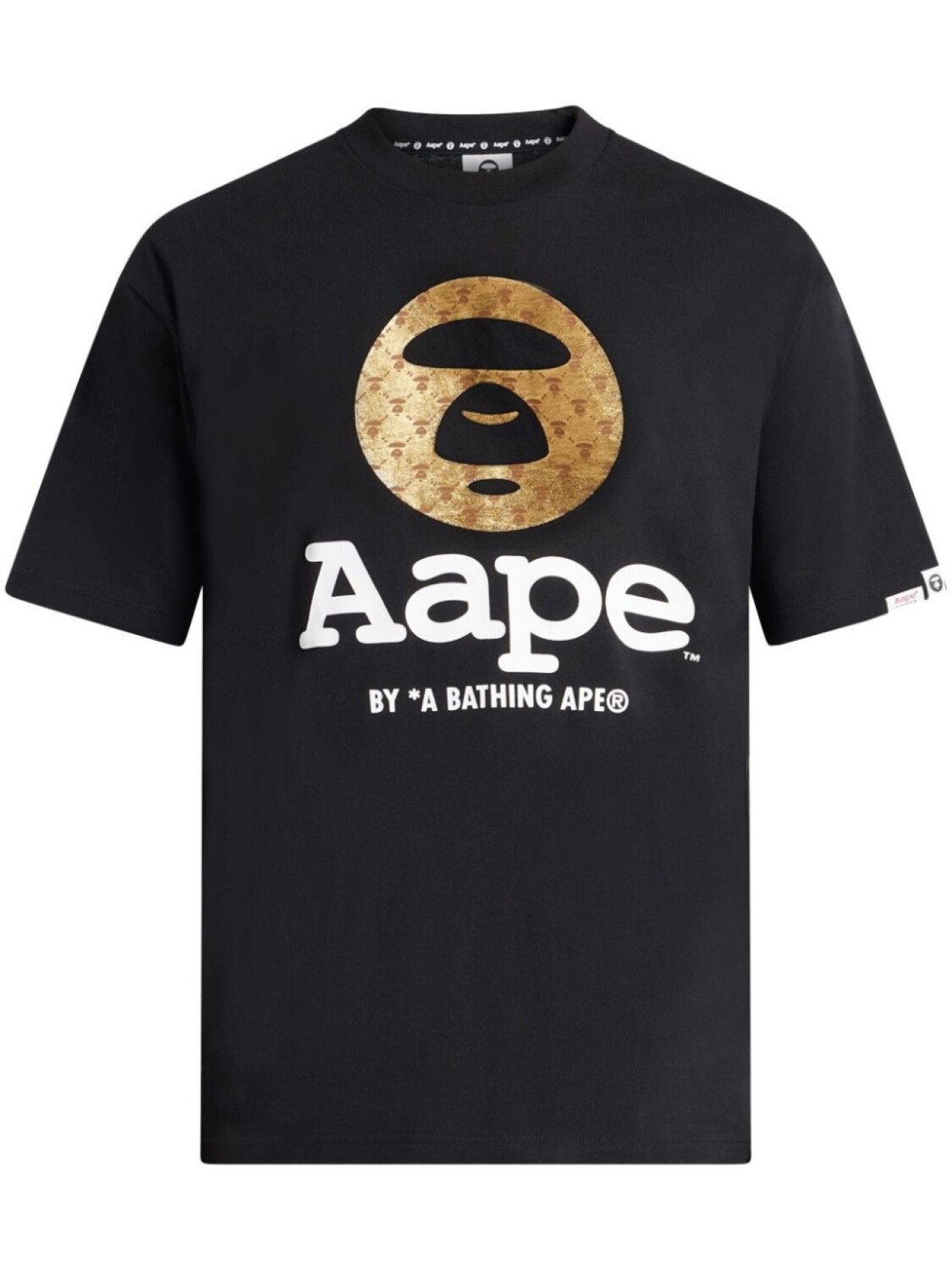 

Футболка с логотипом AAPE BY *A BATHING APE, черный