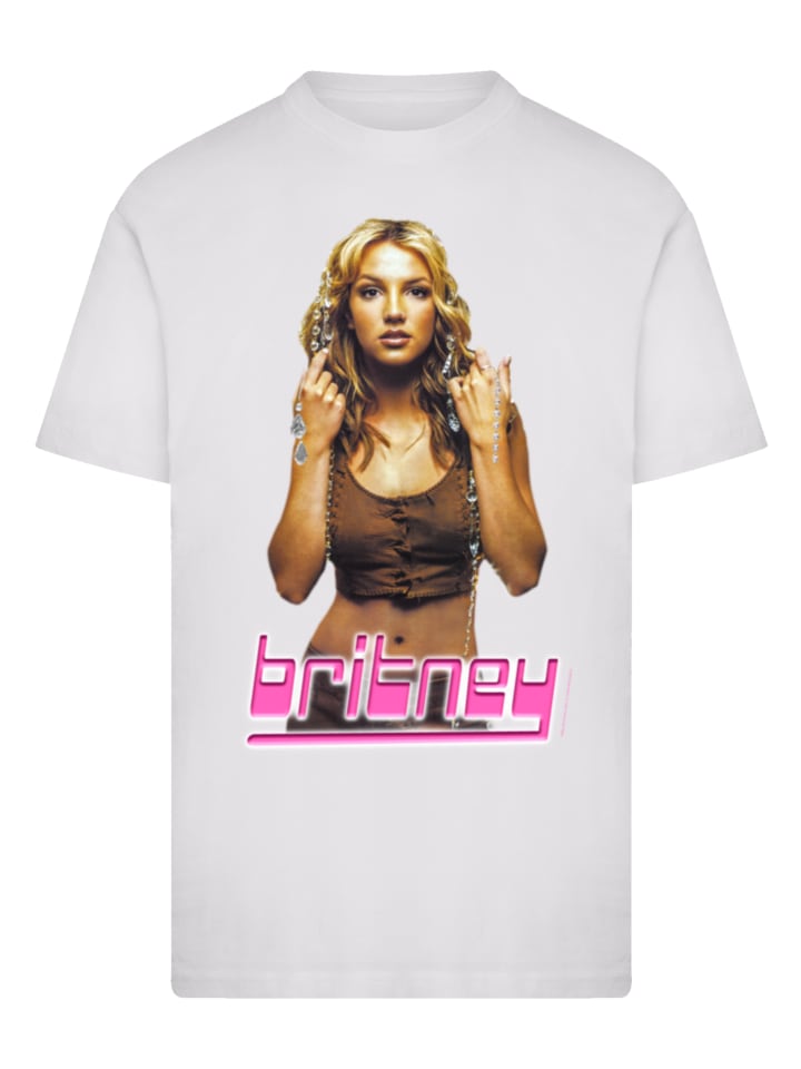

Футболка Бритни Спирс белого цвета F4NT4STIC, Белый, Футболка Бритни Спирс белого цвета F4NT4STIC