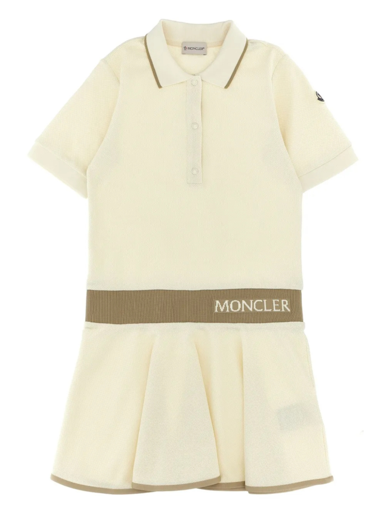 

Moncler Enfant платье из ткани пике, белый