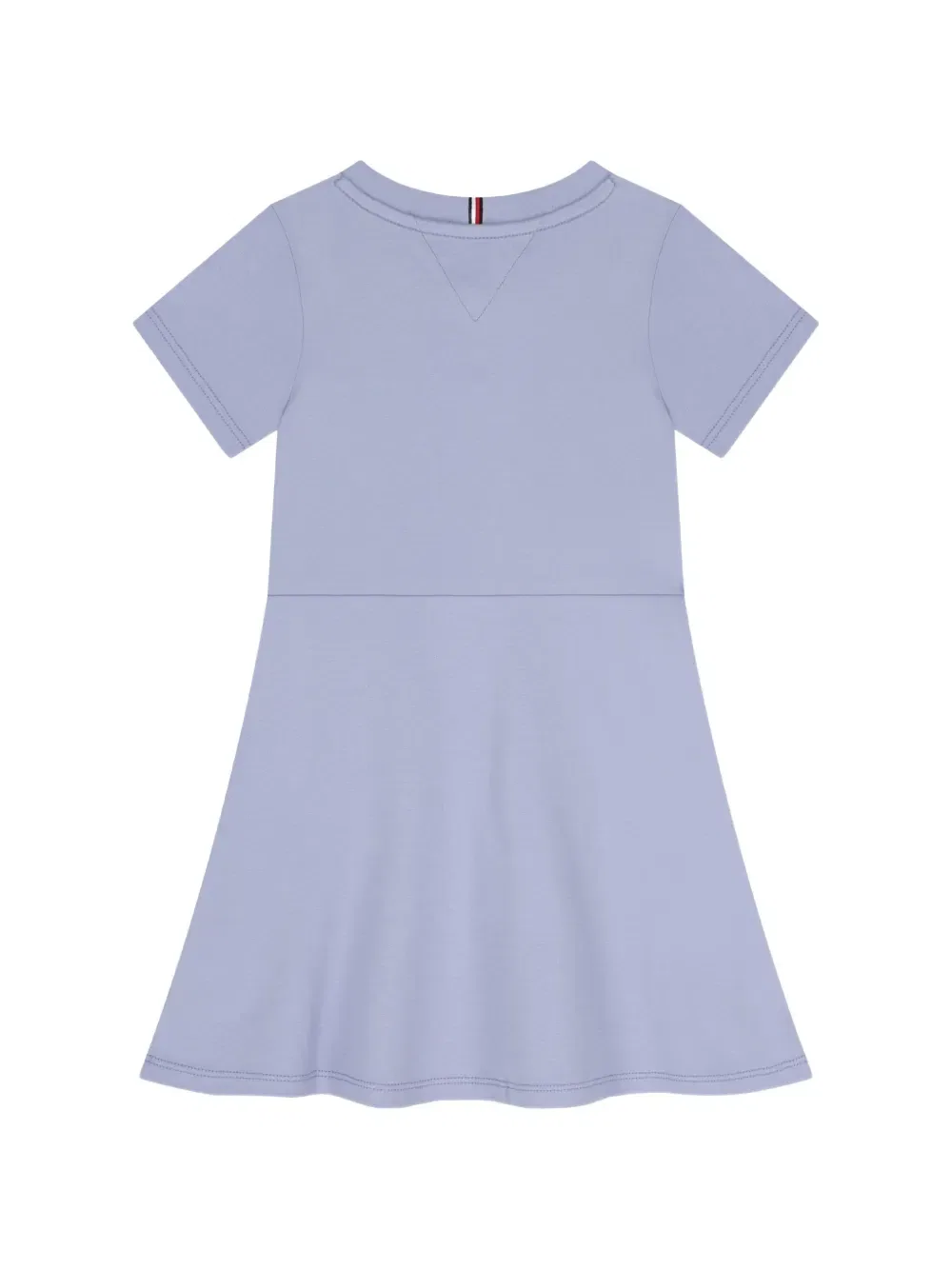 Хлопковое платье А-силуэта Tommy Hilfiger Junior, фиолетовый — фото 2