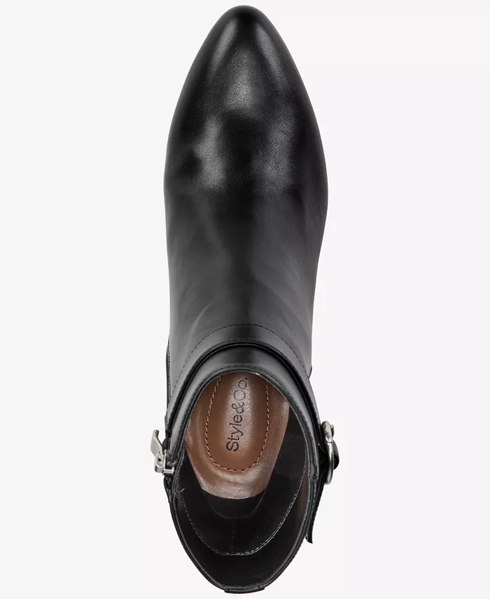 Женские ботильоны с миндальным мысом Style & Co, черный — фото 4