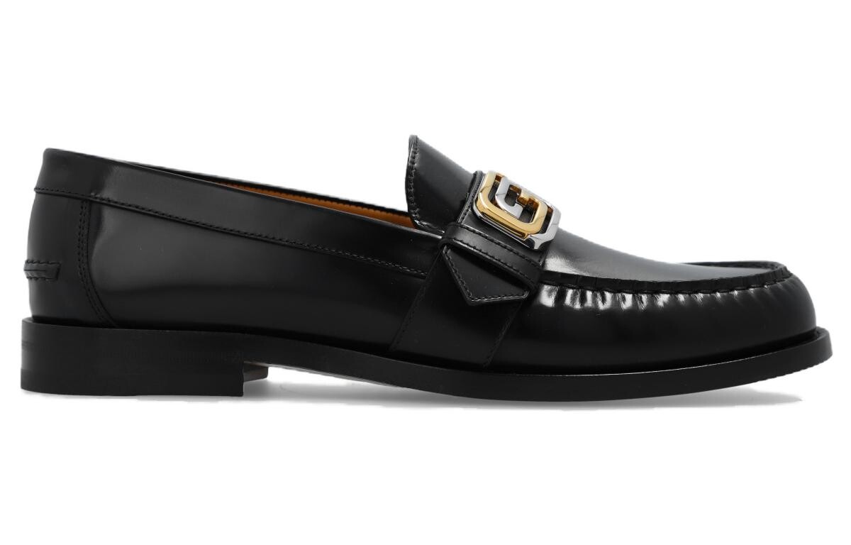 Лоферы мужские Gucci Interlocking Collection, черный — фото 2