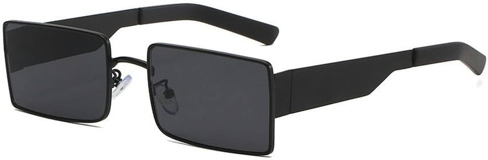 

Солнцезащитные очки с зелеными линзами, прямоугольной металлической оправой, мужские винтажные солнцезащитные очки, женские прямоугольные солнцезащитные очки TKKTLLT, C1