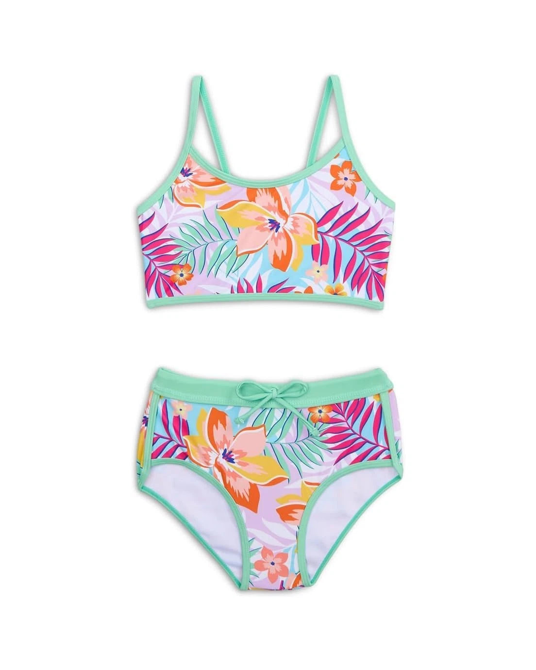 Детский купальник Appaman Stella Swim Set в стиле ретро с тропическими мотивами, пляжный, RED277, мультиколор — фото 4