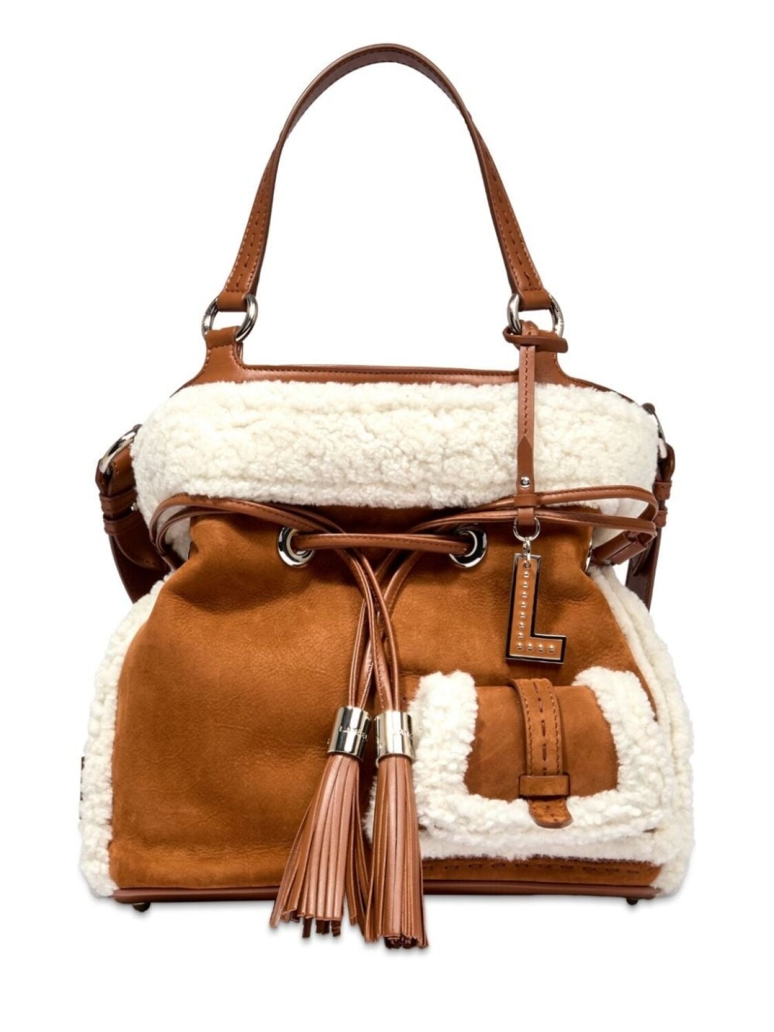 

Сумка-ведро Premier Flirt среднего размера Lancel, коричневый