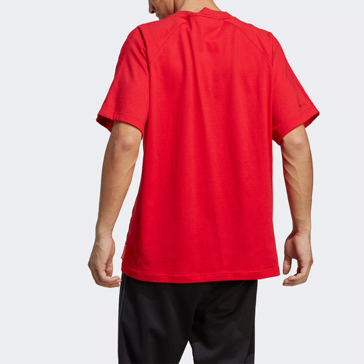 Футболка adidas Blue Version Essentials Tee 'Better Scarlet' IA2445 — фото 3